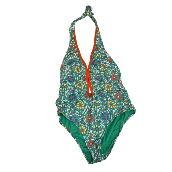 RHODE X TARGET Zinnia Floral Print Halter One Piece Swimsuit WOMEN Size XXL NWT - Picture 4 of 16